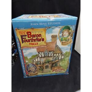 David Winter Cottage Mad Baron Fourthrite's Folly 1992 Mint Box 275.00 Retail
